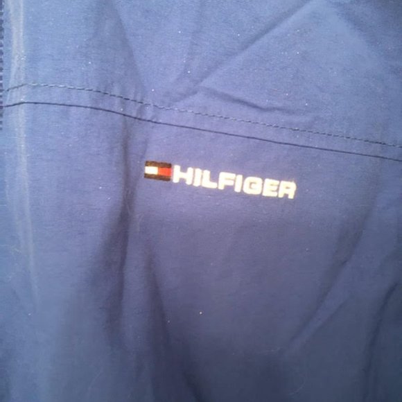 MENS TOMMY HILFIGER BLUE WINDBREAKER SAILING ZIP UP JACKET - Picture 8 of 8